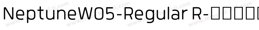NeptuneW05-Regular R字体转换